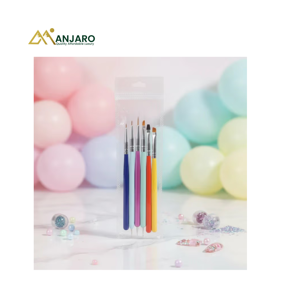 6pcs rainbow brush set