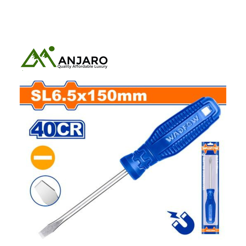 Wadfow Slotted Screwdriver – 8.0mm x 150mm  WSD3986