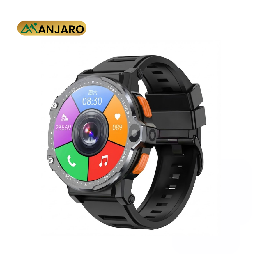 PG999 Smart Watch 1.54-Inch Round Display – Android Smartwatch with Camera, GPS, AI Voice & Health Tracking