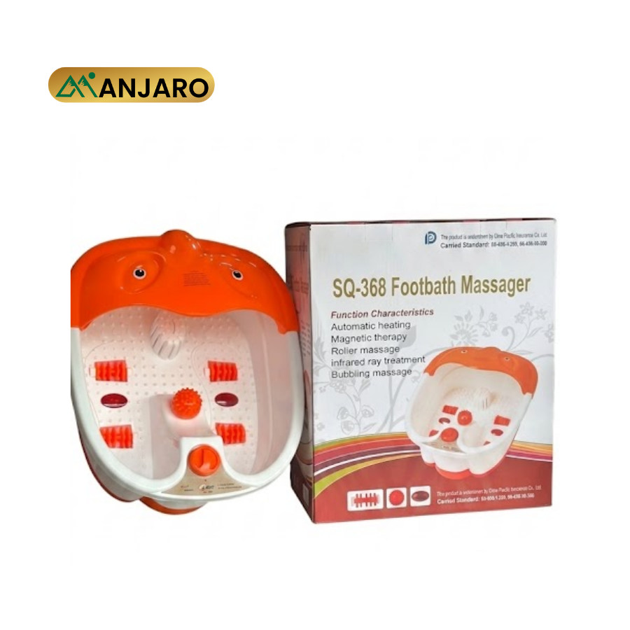 SQ-368 Foot Bath Massager – Electric Foot Spa with Heat, Bubble Massage, Infrared & Massage Rollers