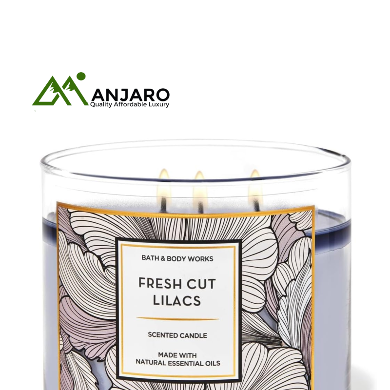BATH & BODY WORKS Fresh Cut Lilacs 3-Wick Scented Candle – 14.5 oz | Floral Lilac Bloom for a Fresh, Garden-Inspired Home Ambience