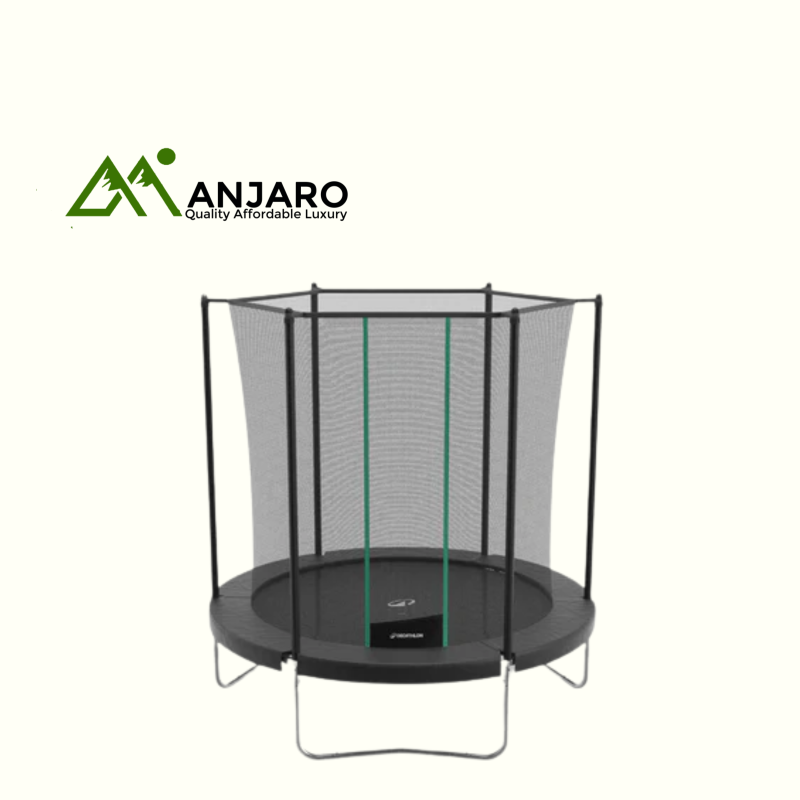 Trampoline 240 with Netting – 2.4m Safe Outdoor Trampoline, Tool-Free Assembly for Fun & Fitness