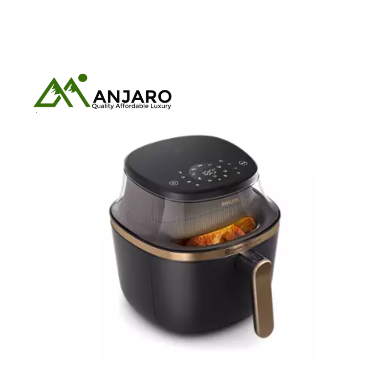 PHILIPS Airfryer NA130/09 – Compact Oil-Free Fryer with Rapid Air Tech, 1300W – Black