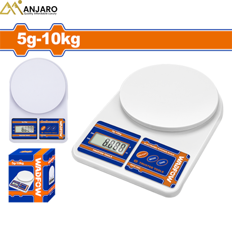 Wadfow Electronic Kitchen Scale – 10kg Digital Food & Kitchen Weighing Scale WKE1502