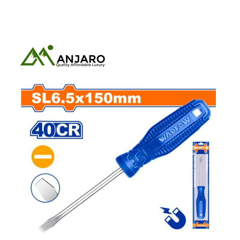 Wadfow Slotted Screwdriver – 6.5mm x 150mm  WSD3966
