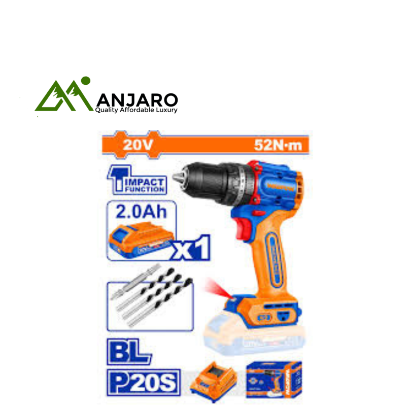 20V Compact Brushless Cordless Impact Drill WCDP5282