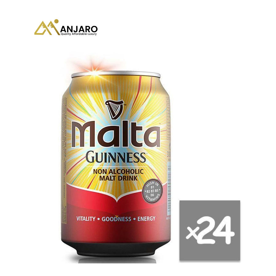 Malta Guinness Non-Alcoholic Malt Drink – 330ml x 24 Cans