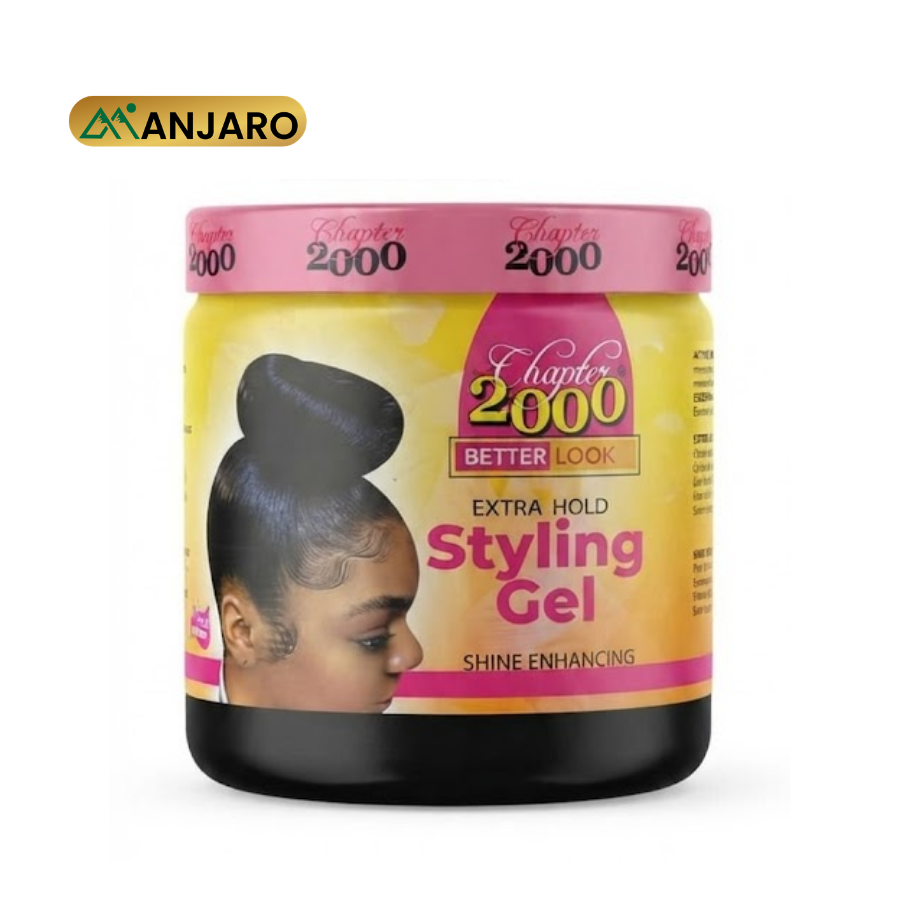 Chapter 2000 Hair Styling Gel – Strong Hold Hair Gel for Sleek Styles, Edge Control & Long-Lasting Finish
