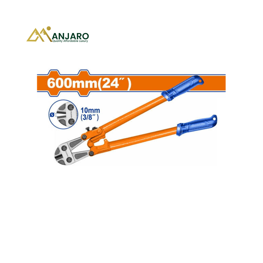 WADFOW Heavy-Duty Bolt Cutter – 24-Inch 10mm Cutting Capacity – Drop-Forged Steel WBC1124