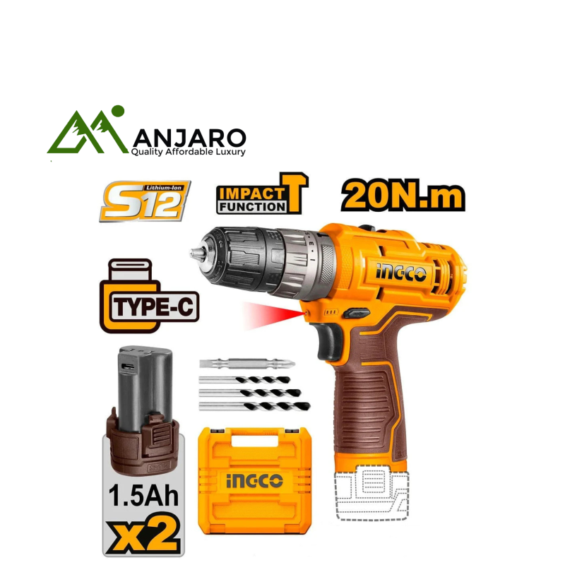Ingco CIDLI12202 Cordless impact drill