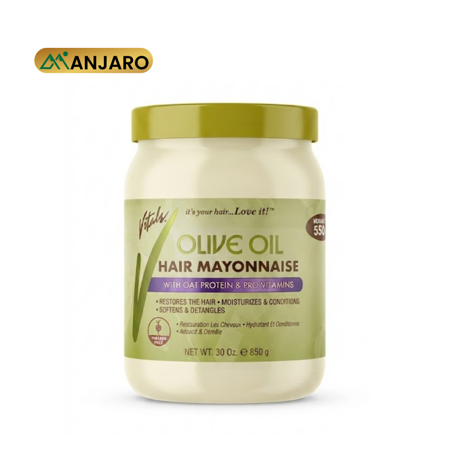 Vitals Olive Oil Hair Mayonnaise – Deep Conditioning Hair Treatment for Stronger, Softer & Healthier Hair