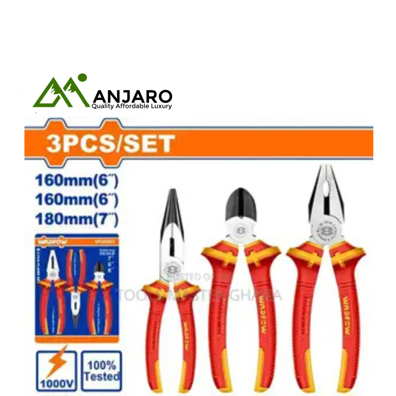 Wadfow  3 Pcs Insulated Pliers Set WPS0633
