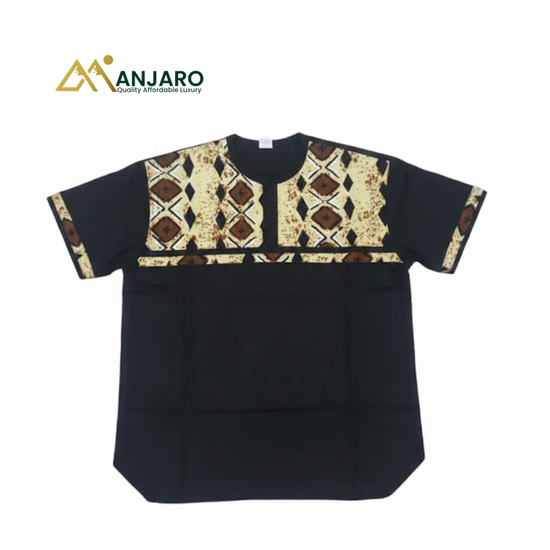 Classic African Print Dashiki Shirt – Unisex Cotton Top