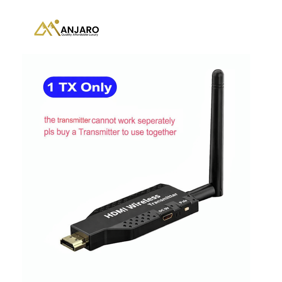 Portable 100m Wireless HDMI Video Transmitter and Receiver – Full HD 1080p, Low Latency, Plug & Play