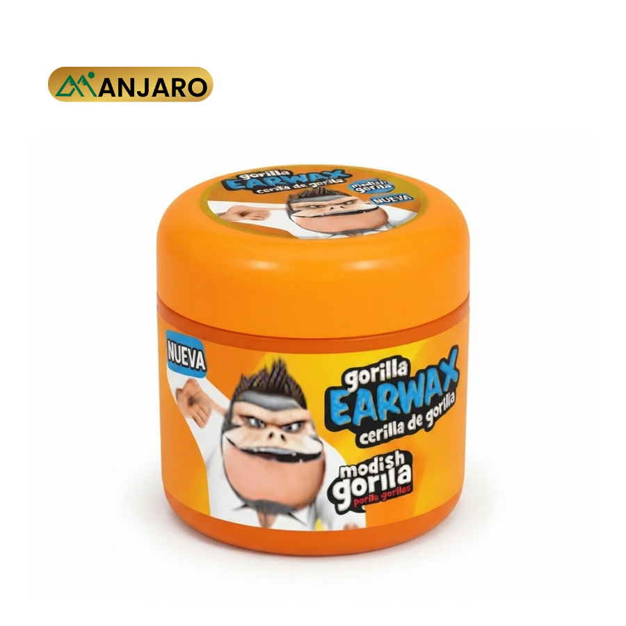 Gorilla Earwax Hair Wax Gel – Strong Hold Styling Wax for Sleek Styles, Texture & Long-Lasting Control