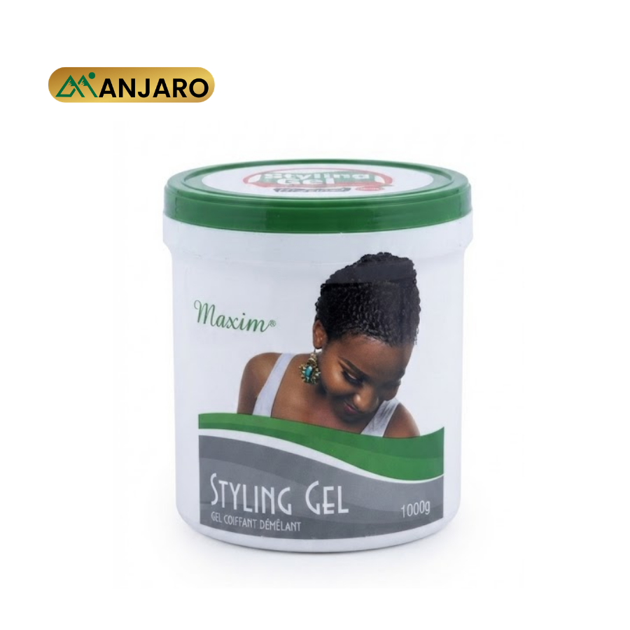 Maxim Styling Gel – Strong Hold Hair Gel for Sleek Styles, Edge Control & Long-Lasting Hair Hold