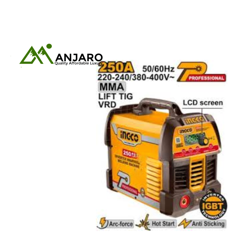 ING-MMA25089 Inverter MMA/TIG Lift Welding Machine – 250A | Dual Voltage IGBT Welder with LCD Display & VRD Function
