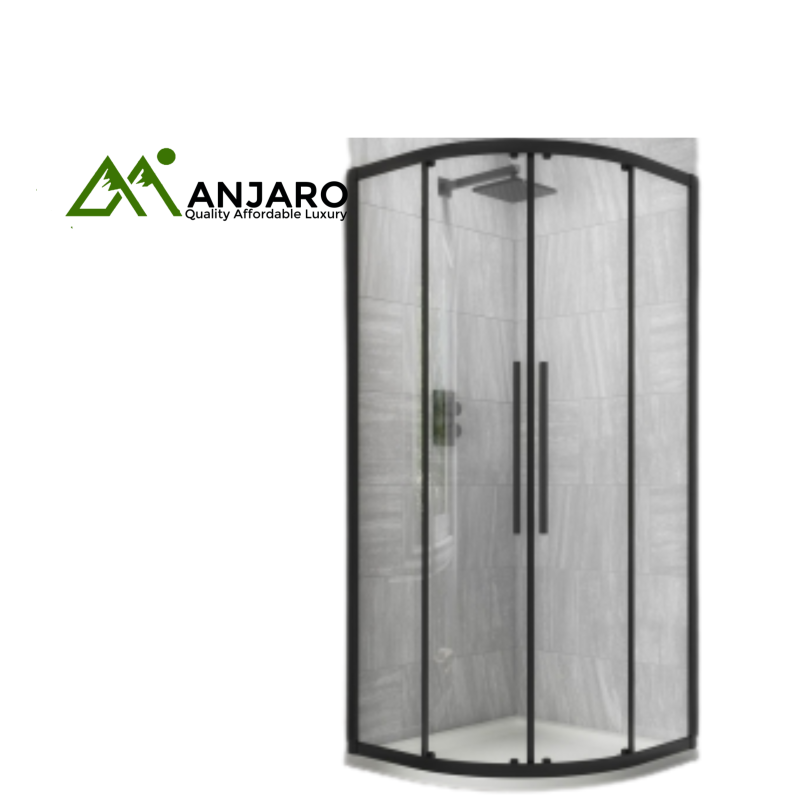 Shower Room 9808 – Frameless Glass Enclosure with Modern Sliding Door