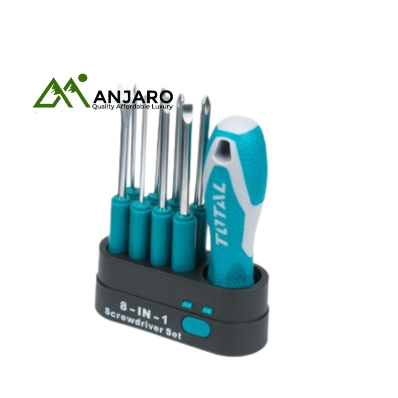 Total 9 Pcs interchangeable screwdriver set THT250906