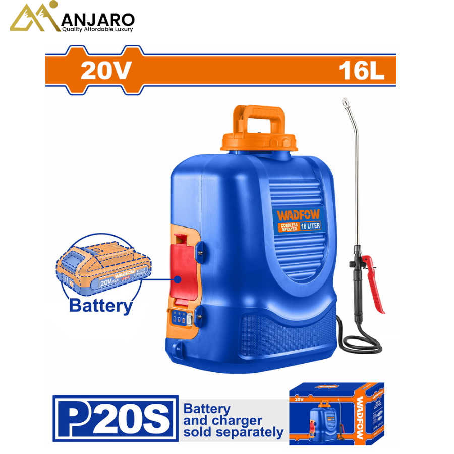 Wadfow Cordless Sprayer – 16L 20V Battery Powered WLSY2016