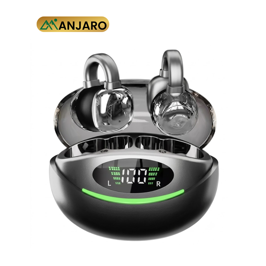 Bluetooth 5.3 True Wireless Earbuds with 300mAh Charging Case – Black & White Wireless Earphones YYK-Q69