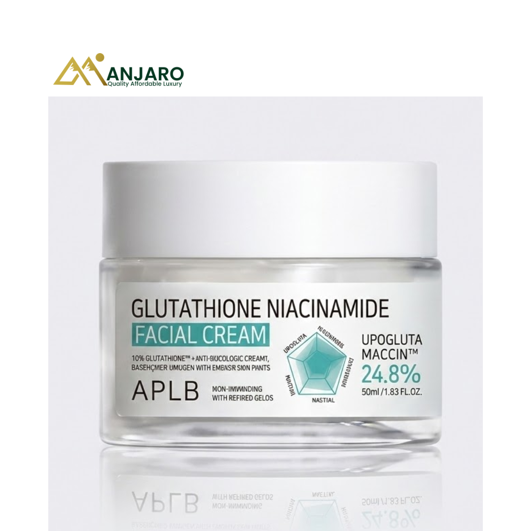APLB Glutathione Niacinamide Facial Cream – 50ml Brightening & Hydrating Face Moisturiser for Smooth, Radiant & Even-Toned Skin