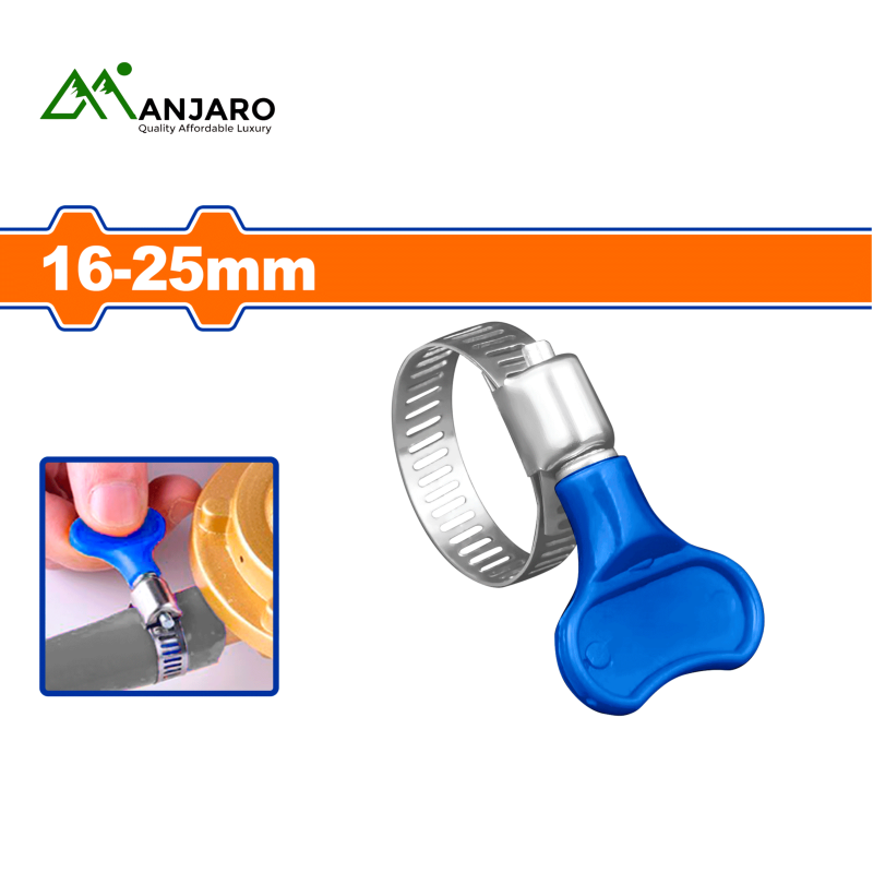 WHU3904 American Type Butterfly Hose Clamp