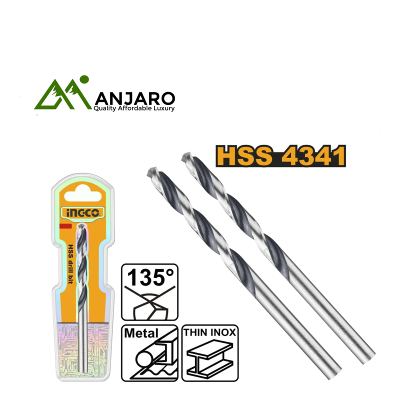 Ingco 2mm HSS 4341 Drill Bit Set – 2pcs  DBT1200024