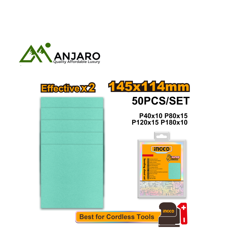 Ingco AKFS145115 Sanding sheet set