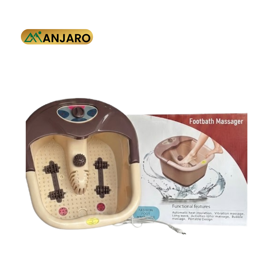 Foot Bath Massager – Electric Foot Bath with Massage Rollers, Heat & Bubble Therapy