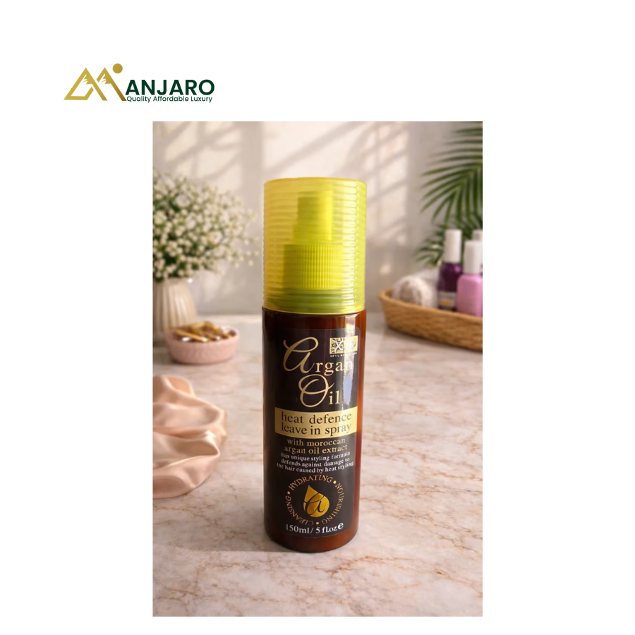 Argan Heat Protectant Spray – Thermal Protection & Shine Hair Mist