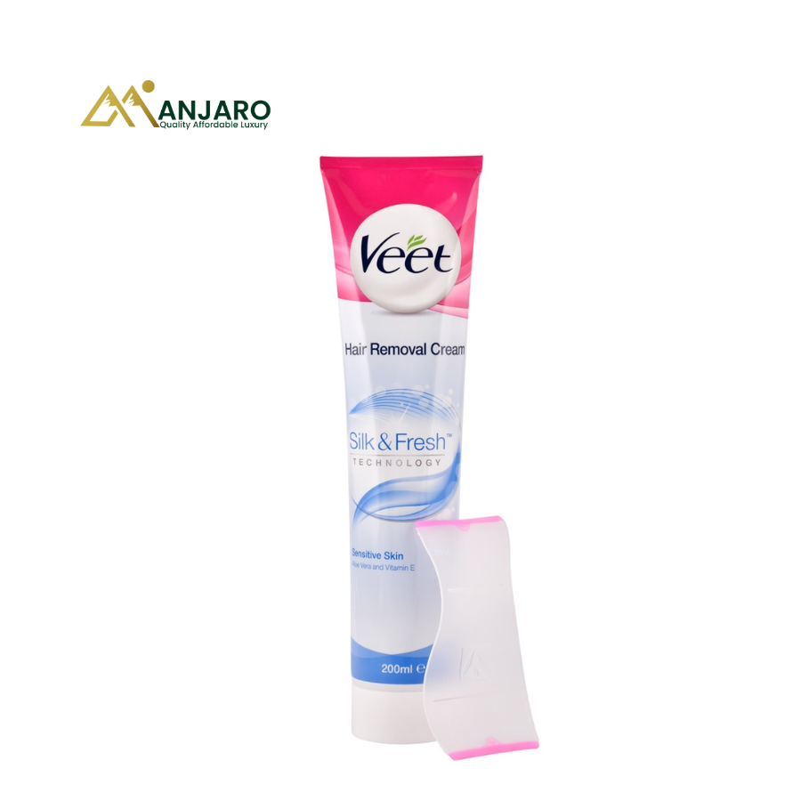 Veet Hair Removal Cream – Smooth, Fast & Gentle Body Hair Removal Cream for Silky Skin (Sensitive Skin Care Formula)