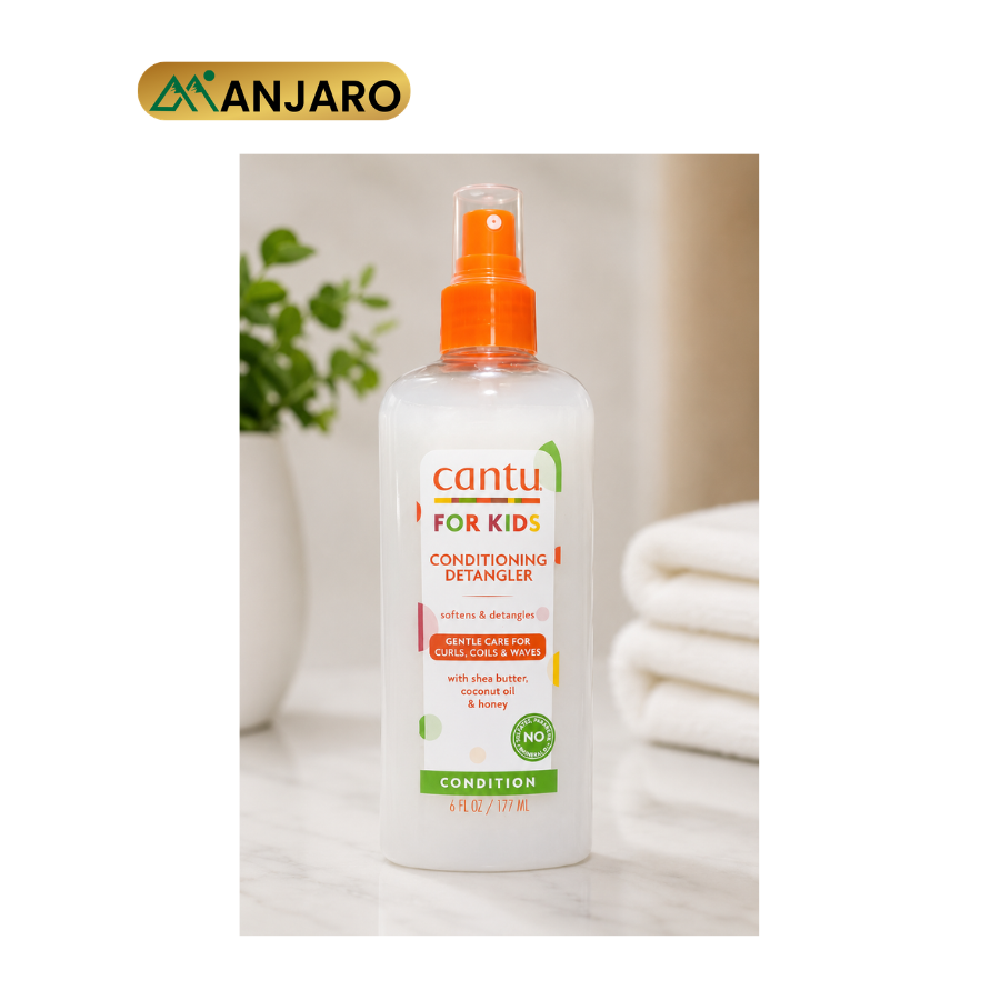 Cantu Care for Kids Conditioning Detangler – Moisturizing Detangling Spray for Curly, Coily & Textured Hair