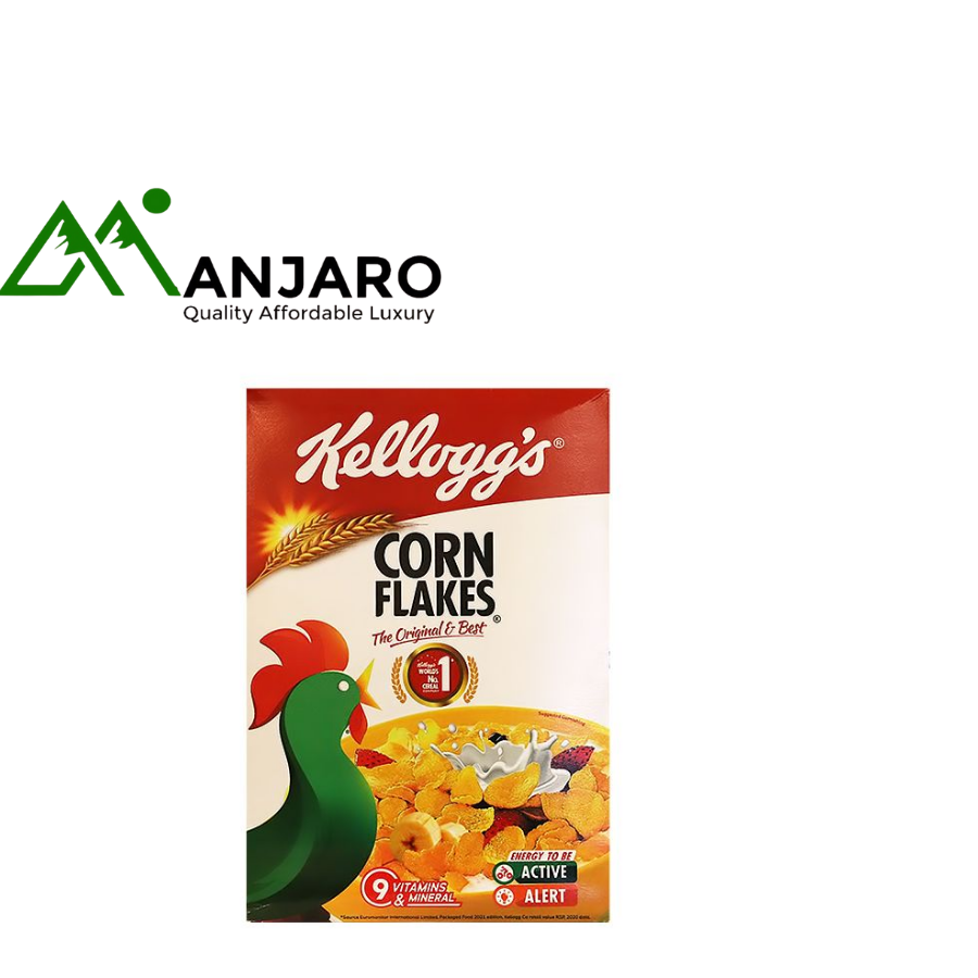 Kellogg’s Corn Flakes – 500g | Crunchy, Nutritious Breakfast Cereal for a Healthy Start