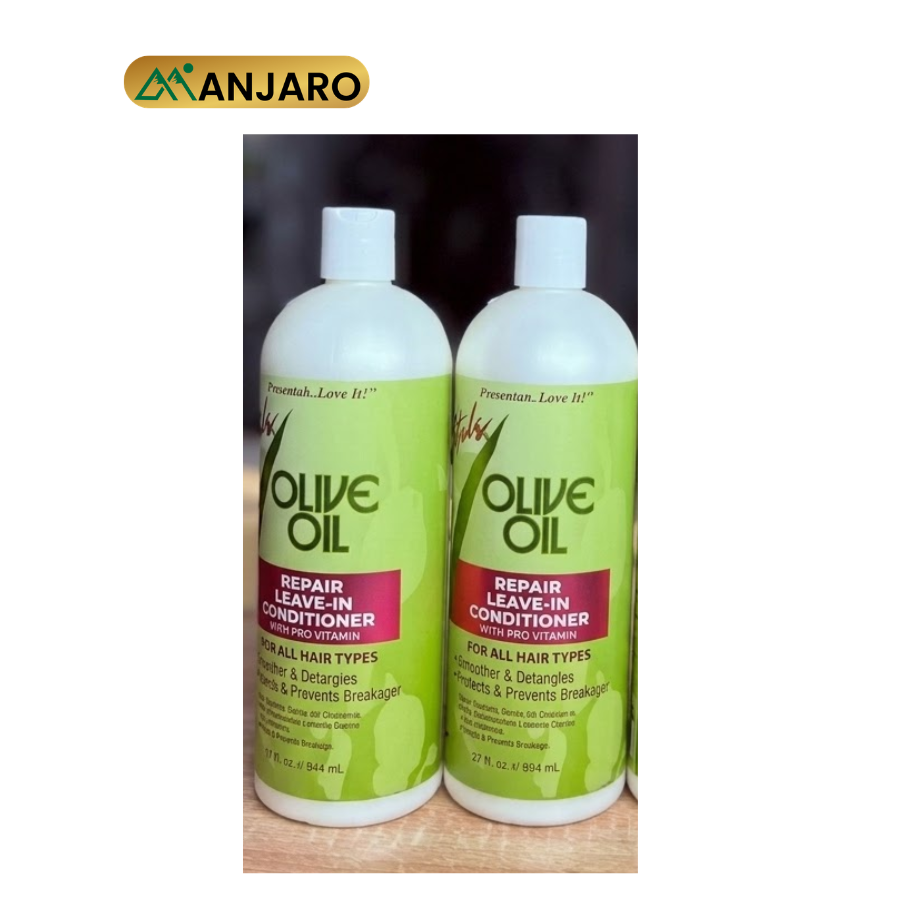 Olive Oil Repair Leave-In Conditioner – Moisturizing Hair Treatment for Repair, Softness & Shine