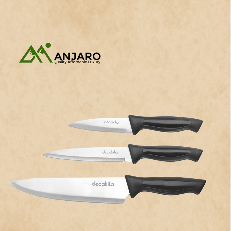 Decakila 3Pcs Kitchen Knife Set KMTT109B