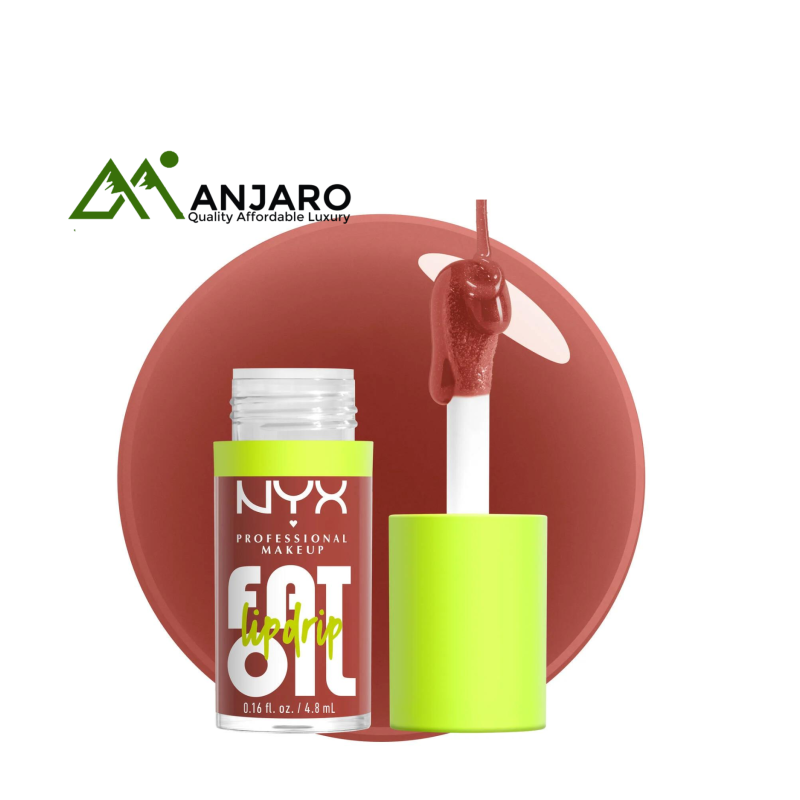 NYX Fat Oil Lip Drip – Splash of Cream (4.8ml) – Hydrating, Non-Sticky Lip Oil with High-Shine Finish