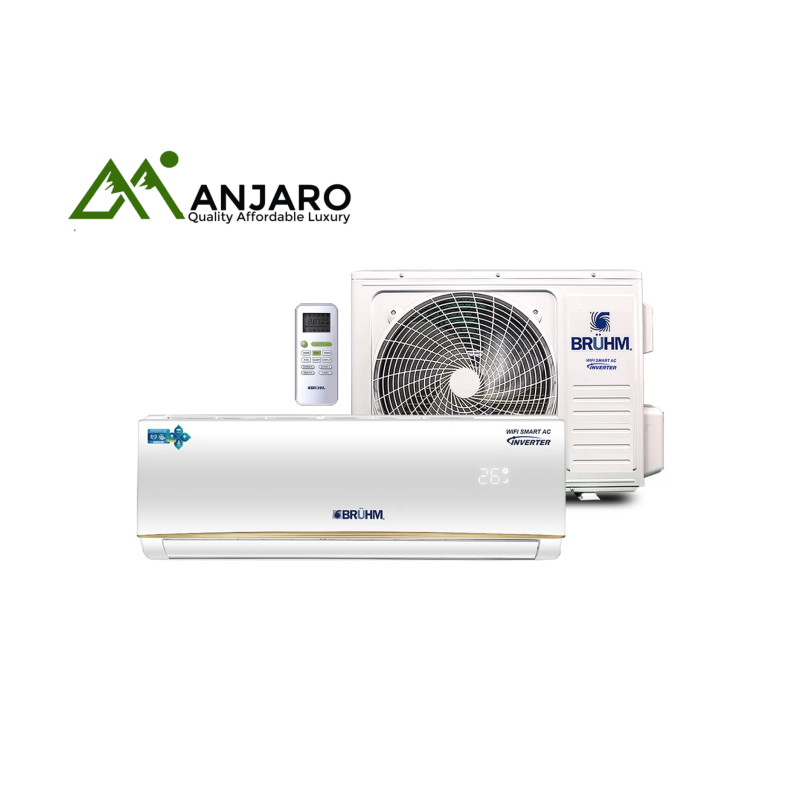 BRUHM 2.0HP Split Inverter Air Conditioner BAS-18ICDW – R410 Golden Fin with Smart WiFi Control, Energy-Efficient Cooling, Voice Control Compatibility, Eco-Friendly Refrigerant