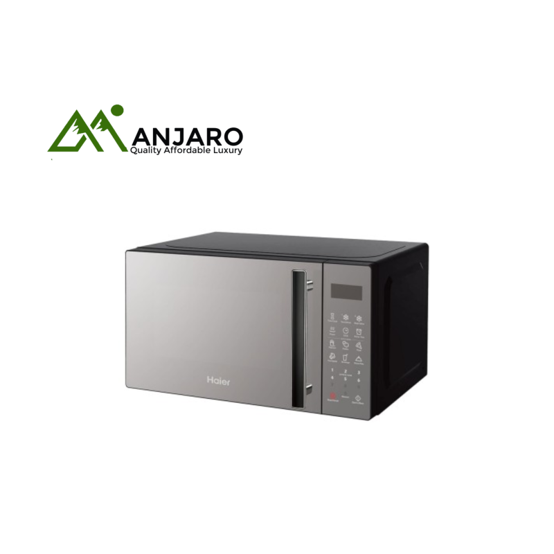 HAIER 20L Microwave Oven – HMW20DBM, Black Mirror Finish, Compact & Efficient Cooking Power