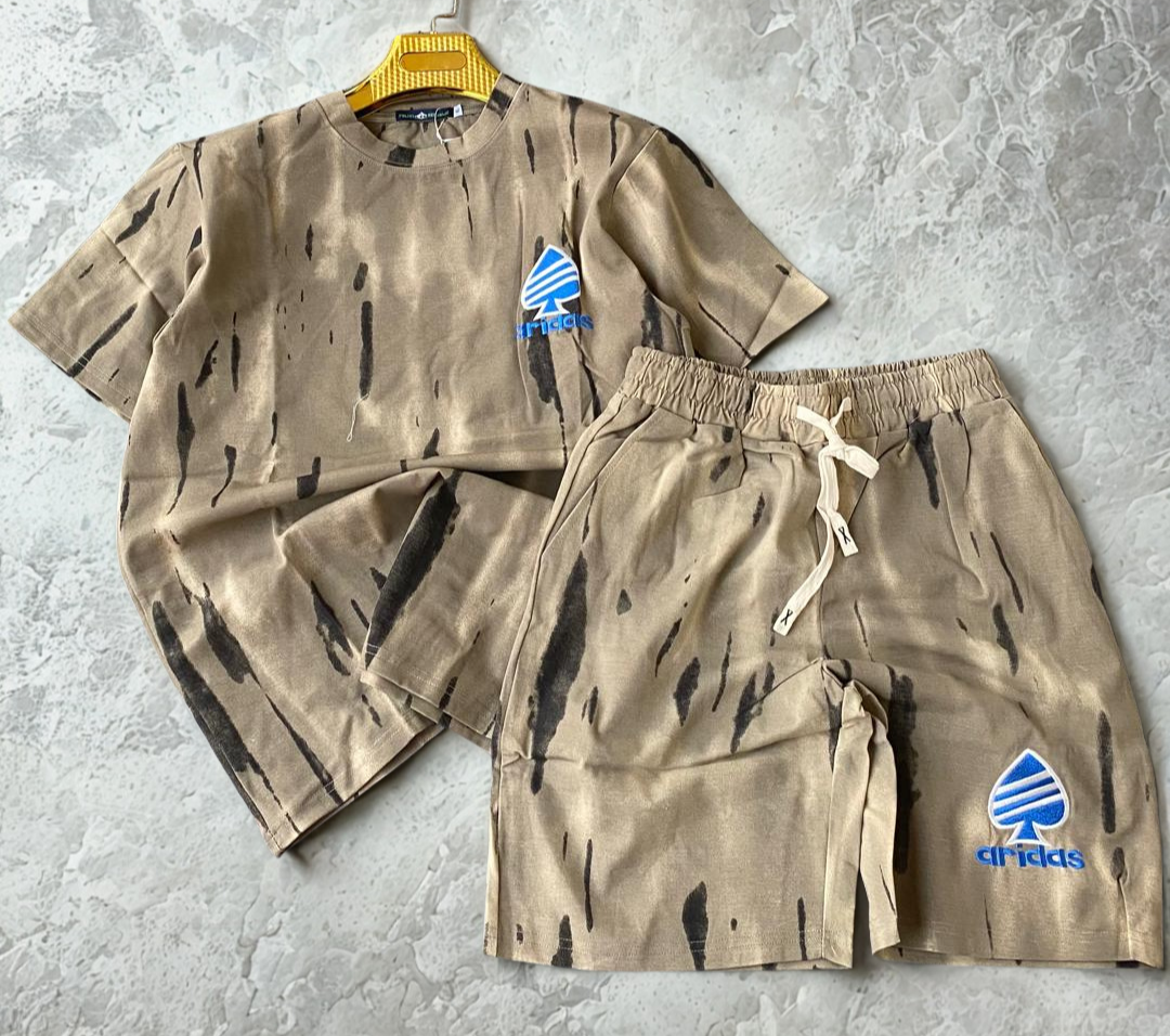 Top and Down Shorts Set – Stylish 2-Piece Casual Wear for Men, Lightweight & Breathable