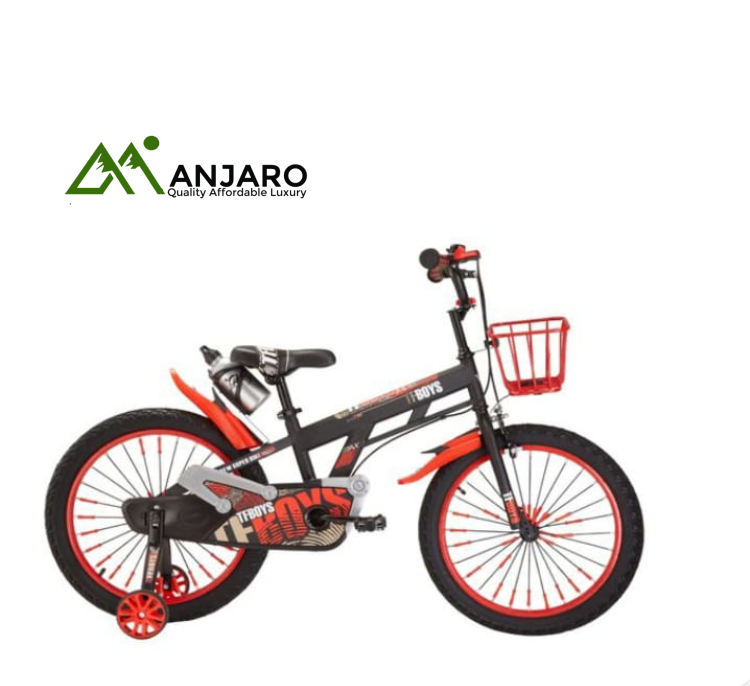 Boys' Training Bicycle – 16-Inch Wheels with Stabilisers, Adjustable Seat & Safety Brakes for Beginners