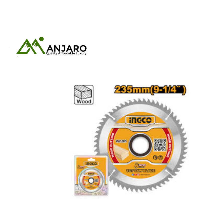 TSB123523 TCT Saw Blade 235mm (9-1/4") – 60T Precision Wood Cutting Blade for Circular Saws