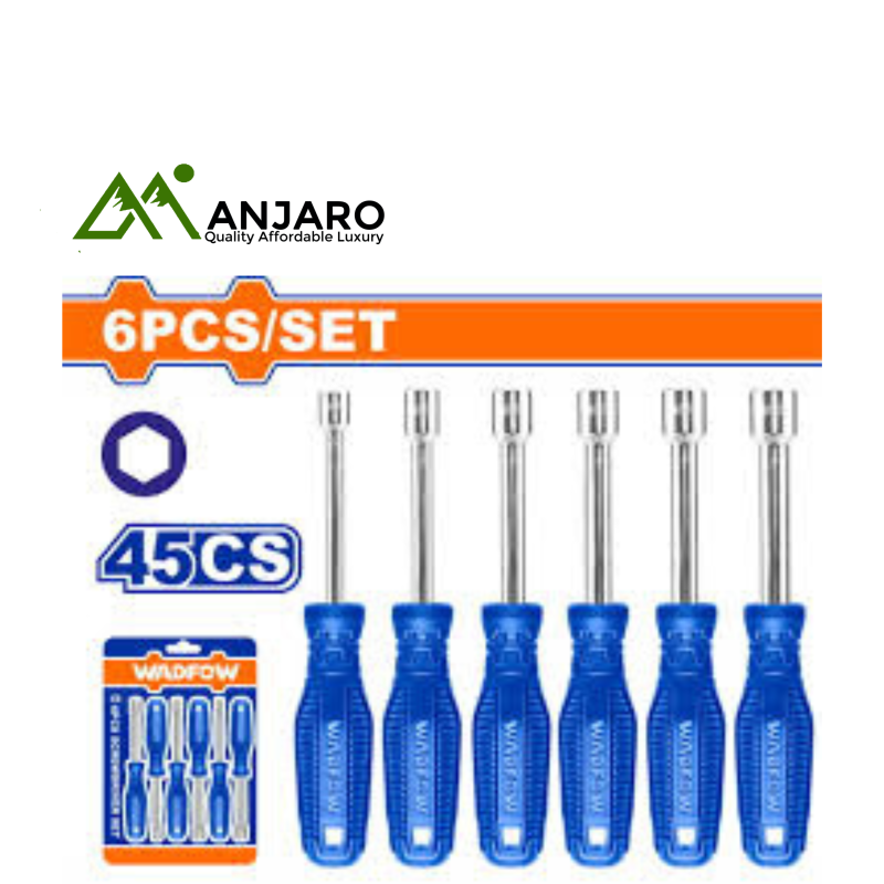 Wadfow  6 Pcs Nut Screwdriver Set WSS24T6