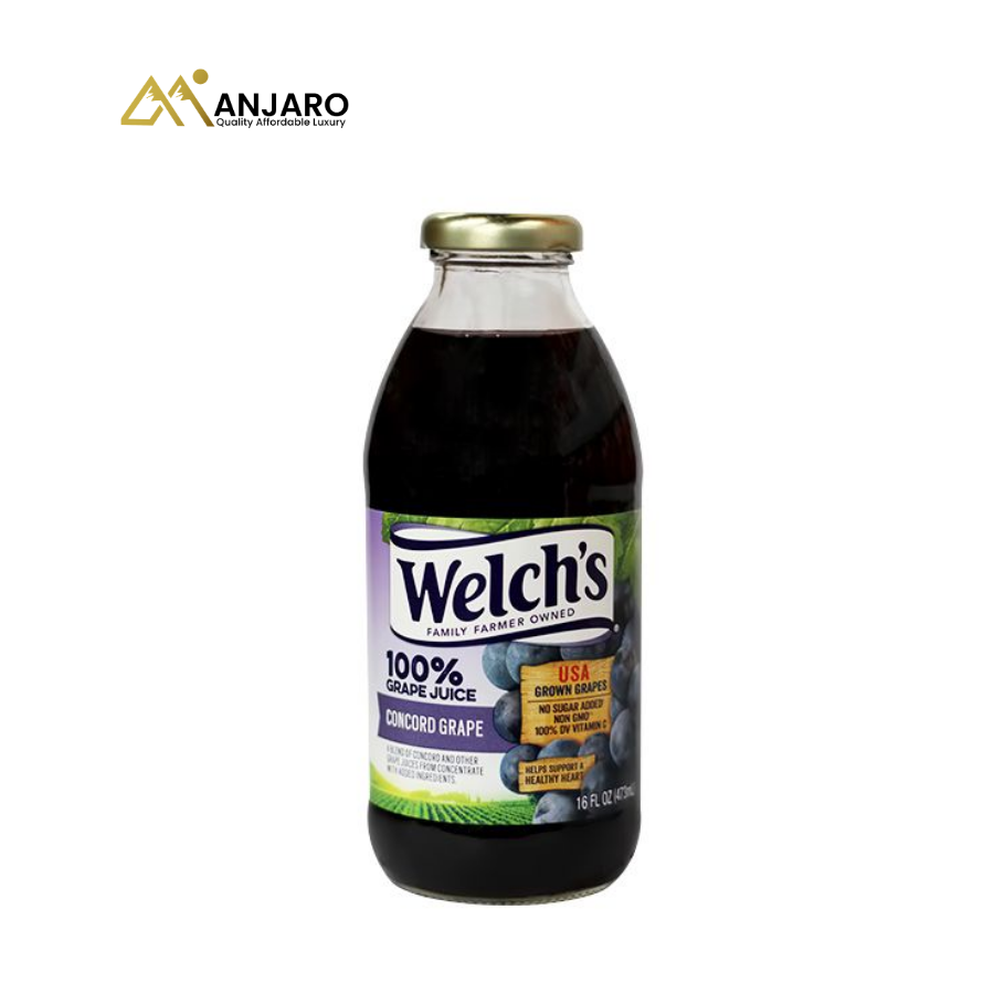 Welch’s 100% Grape Juice – 473ml x 12 Bottles