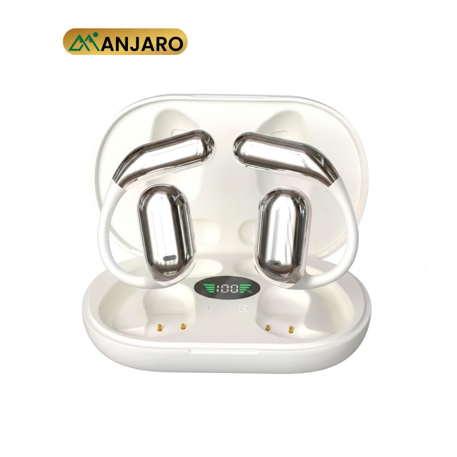 Bluetooth 5.3 Wireless Earbuds with 200mAh Charging Case – Black & White Stereo Earphones YYK-Q16
