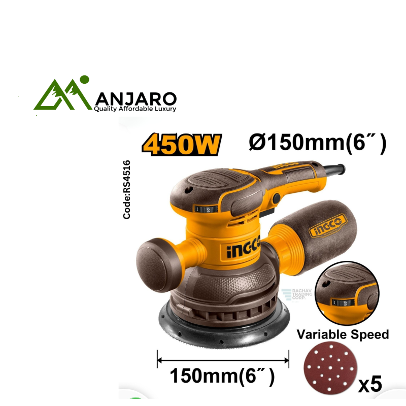 RS4516 Rotary Sander 450W – Smooth Power for Perfect Surface Finishing