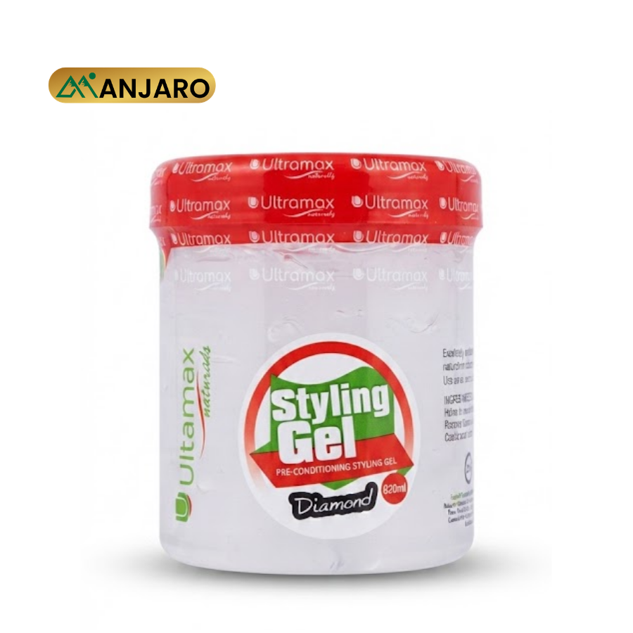 Ultra Max Styling Gel – Strong Hold Hair Gel for Sleek Styles, Edge Control & Long-Lasting Hair Finish
