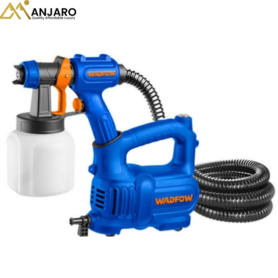 Wadfow Electric Spray Gun – 550W High-Flow Paint Sprayer with 800ml Stainless Container WEG2A51