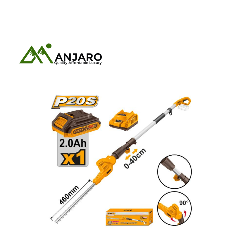 Ingco CPHT2016012 Cordless pole hedgetrimmer
