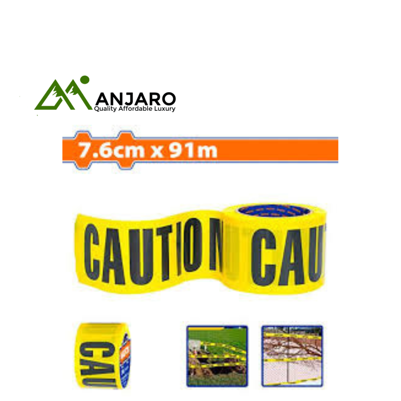 PE Safety Warning Tape 7.6cm x 91m WEE2H90